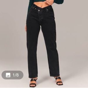 Abercrombie & Fitch high rise dad jeans, size 27